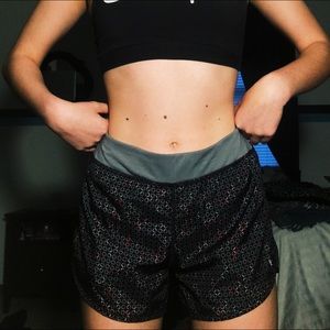 printed athletic shorts